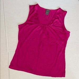 Ann Taylor Petite S Hot Pink Sleeveless Top Tank